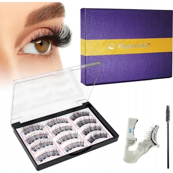 Umělé řasy SADA MAGNETICKÝCH ŘAS BEZ LEPIDLA 12 KUSŮ + APLIKÁTOR/PINZETA, DÁREK