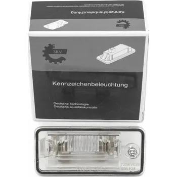 Žárovka Osvětlení registrační značky Audi A3 A4 A5 A6 A8 Q7, levá 8E0807430A ESEN SKV