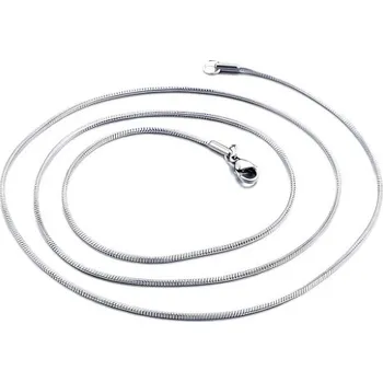 Řetízek Ocelový náhrdelník s jemným designem, délka 450 mm, šířka 0,9 mm, hmotnost 3 g.