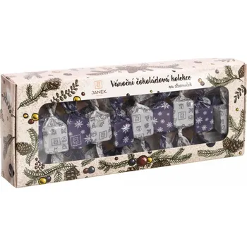 Čokoláda Janek Vánoční kolekce na stromeček + háčky 220 g