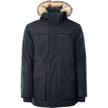 Pánská bunda Pánská Zateplená bunda HI-TEC LASSE M000177028 – Tmavě modrá XL