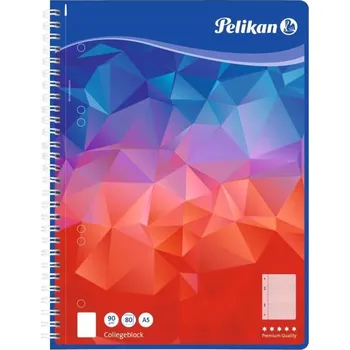 Pelikan 100113 Blok spirálový A5, 80 listů, papír na psaní, 90 g/m2