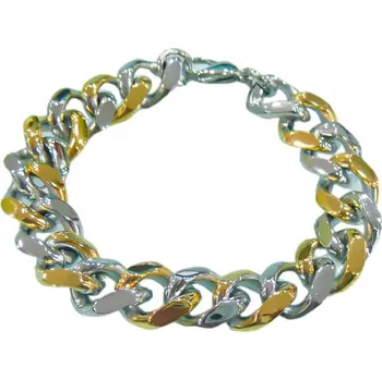 Náramek Náramek z oceli s barevným efektem, délka 220 mm, šířka 15 mm, elegantní design pro každodenní nošení.