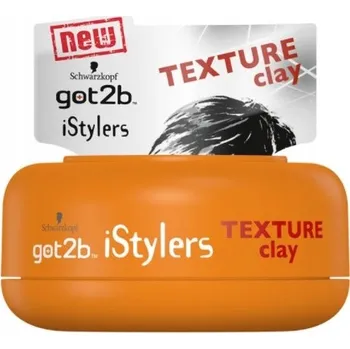Stylingový přípravek Schwarzkopf, Got2b, iStylers Texture Clay, Pasta na vlasy pro styling, 75 Ml