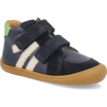 Barefoot dětské kotníkové boty Develab - Midcut 2 Blue Combi tmavě modré Velikost: 24