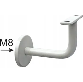 DRŽÁK MADLA 90x60mm M8 D50mm BÍLÝ