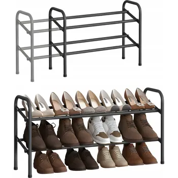 Botník Botník na nožičky 4CONVY 83 x 42 x 23 cm černý