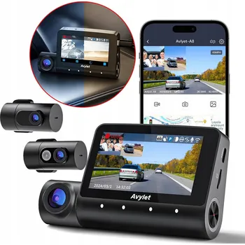 IP kamera KAMERA AUTOMOBILOVÁ REJESTRATOR 5K S FUNKCÍ NOČNÍHO VIDĚNÍ COUVACÍ KAMERA