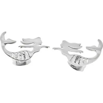 Náušnice Náušnice s motivem mořské panny v stříbrné barvě, elegantní design, 6NE0206