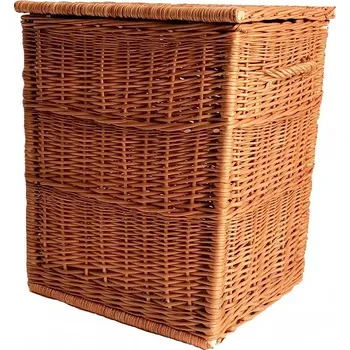 Koš na prádlo Proutěný koš na prádlo hranatý velký
