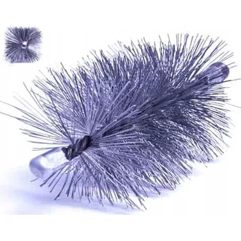 Komínová štětka Kartáč na pec PRAVOÚHLÝ 65/65mm