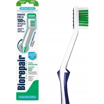 Zubní kartáček Biorepair Curve Zahnutý Střední Modrá