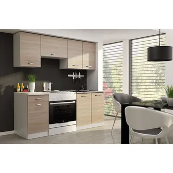 Kuchyňská linka Kuchyňská linka Apart New 180 - dub sonoma / bílá