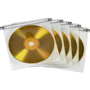 Ukládání dat Hama ochranné obaly Double, pro 2 CD/DVD, bílé, balení 50 ks (cena za balení)