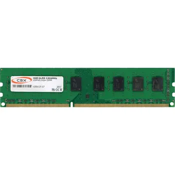 Operační paměť CSX 4GB DDR3 1333MHz PC3-10600U Bez ECC