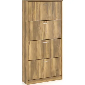 Botník Botník Nabbi 60 x 166 x 26,8 cm dub