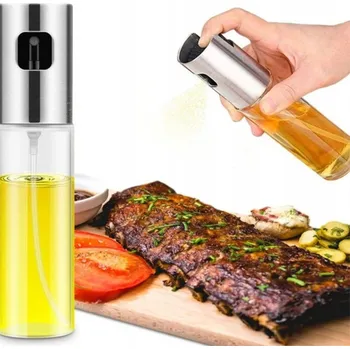 Nádoba na olej a ocet Rozprašovač na olej a ocet skleněný 100 ml bezbarvý PZ