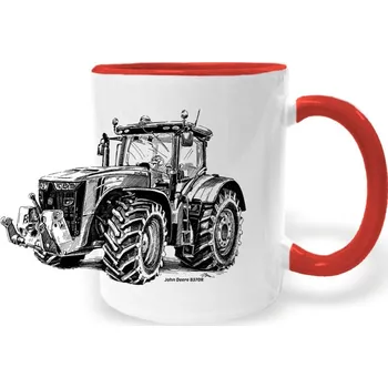 Hrnek - John Deere 8370R Barva: Červená
