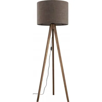 Stojací lampa Stojací Lampa GRAND Ořech Hnědý Stínidlo 1xE27 150cm Domácí Lampa