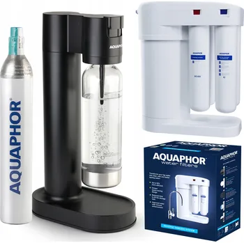 vodní filtr Výrobník Sody Aquaphor černý 1 l + filtr reverzní osmózy Morion RO-101S