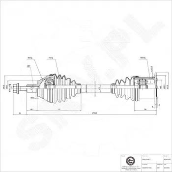 Poloosa kola Přední levá hnací hřídel Audi A3 Q2 Seat Leon Škoda Octavia III VW Golf VII 5Q0407271BQ ESEN SKV