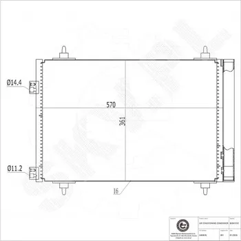 Chladič motoru Chladič klimatizace Citroën Xsara Peugeot Partner se sušičkou 6455CN ESEN SKV