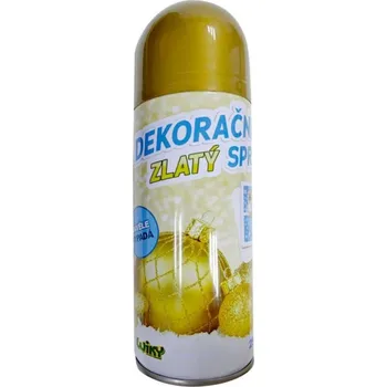 Vánoční dekorace Dekorační sprej zlatý 250ml 17cm