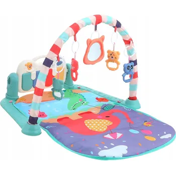 Hrací deka VZDĚLÁVACÍ PODLOŽKA Pianinko na hraní Zvuk Chrastítka PRO MIMINKA DĚTI