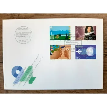 Sběratelství ŠVÝCARSKO FDC 1516/19, různá výročí, r. 1994