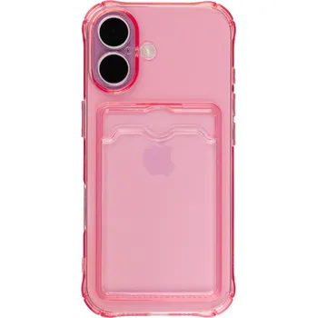 Pouzdro na mobilní telefon Silikonový růžový kryt s peněženkou pro iPhone 17