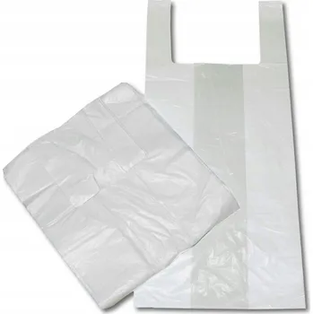 Nákupní taška Igelitová Taška 30x53 HDPE bílá 14mic 100ks