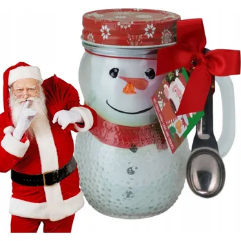 Vánoční hrnek Sněhulák Dárek Vánoční Dárková Sada Mikuláš