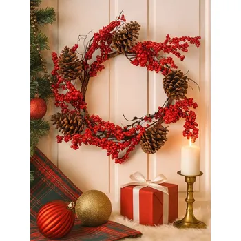 Vánoční dekorace Sinsay - Dekorativní vánoční věnec - vícebarevná - 599GO-MLC - 599GO-MLC-ONE-1