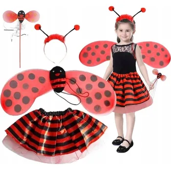 Karnevalový kostým KOSTÝM BERUŠKA KŘÍDLA PANÍ JARO DEN JARO 98 116 CM