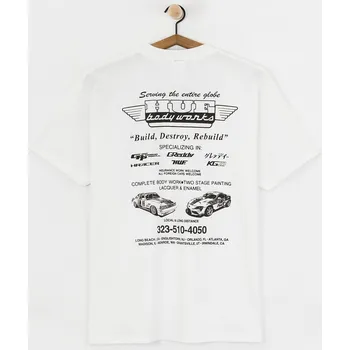 Pánské tričko HUF X Greddy Body Works (white) M, bílá