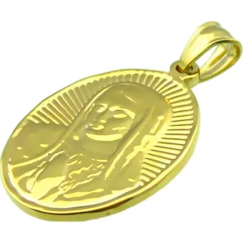 Přívěsek Přívěsek s motivem Madony ve zlaté barvě, rozměry 33x25 mm.