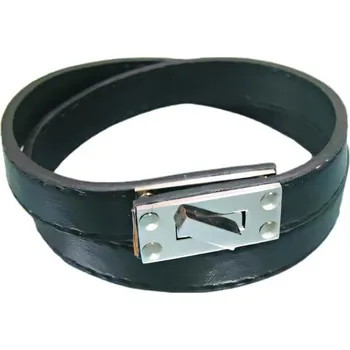 Náramek Náramek s černým designem a elegantní přezkou, vhodný pro každodenní nošení.