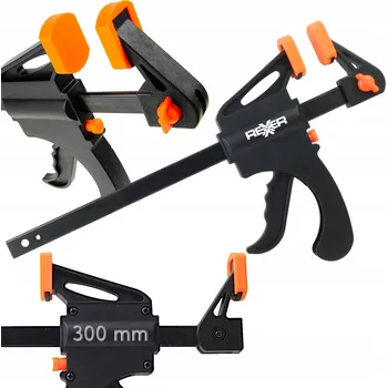 Truhlářská svěrka TRUHLÁŘSKÁ SVĚRKA RYCHLOUPÍNACÍ JEDNORUČNÍ AUTOMATICKÁ 300X63 MM