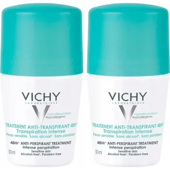Vichy Deo Antiperspirant Roll-On 48h proti pocení - 2x50ml dvojbalení