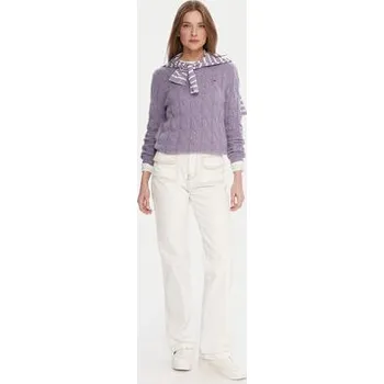 Pánská móda Tommy Hilfiger Svetr WW0WW43586 Fialová Regular Fit M