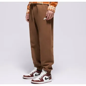Pánské kalhoty Nike Kalhoty M Nk Club Bb Jogger Hnědá L