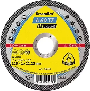 Řezný kotouč Kotouč řezný rovný A46TZ 230x1,9mm KLINGSPOR