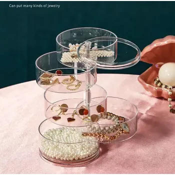 Vložka do organizéru na nářadí Pětipatrový otočný organizér na šperky transparentní (ORV5)