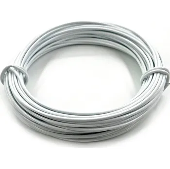 Hobby drát Hliníkový drát 2mm bílý pro French Knitting 12m