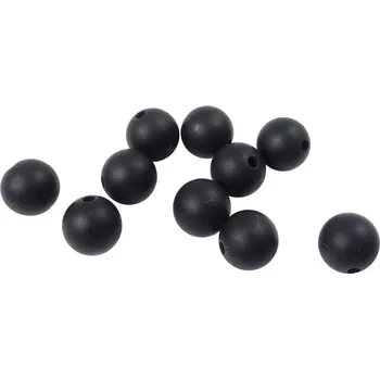 Příze Silikonový korálek 9mm Černý (Silikonový korálek 9mm Černý)