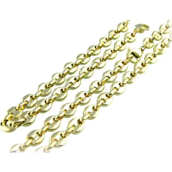 Souprava šperků Ocelový set řetízků s náramkem, rozměry náramku: 210x6 mm, rozměry řetízku: 450x6 mm, váha: 48 g.