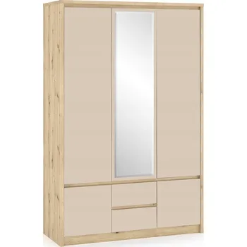 Šatní skříň Skříň Nabbi Daicos 141 x 216,2 x 55,3 cm řemeslný dub