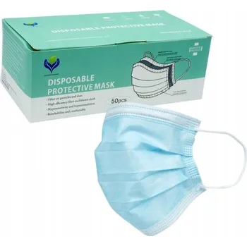 rouška Ochranná chirurgická rouška 3-vrstvá, 50 ks, CE