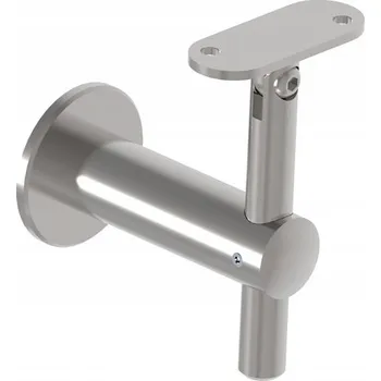 NASTAVITELNÝ DRŽÁK MADLA NA ZEĎ PLOCHÝ AISI 304