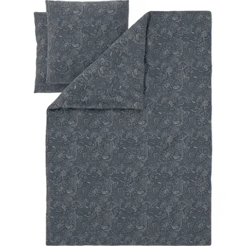 Povlečení LIVARNO® Ložní povlečení z mikrovláknitého saténu, 140 x 200 cm, 70 x 90 cm (paisley/šedá)